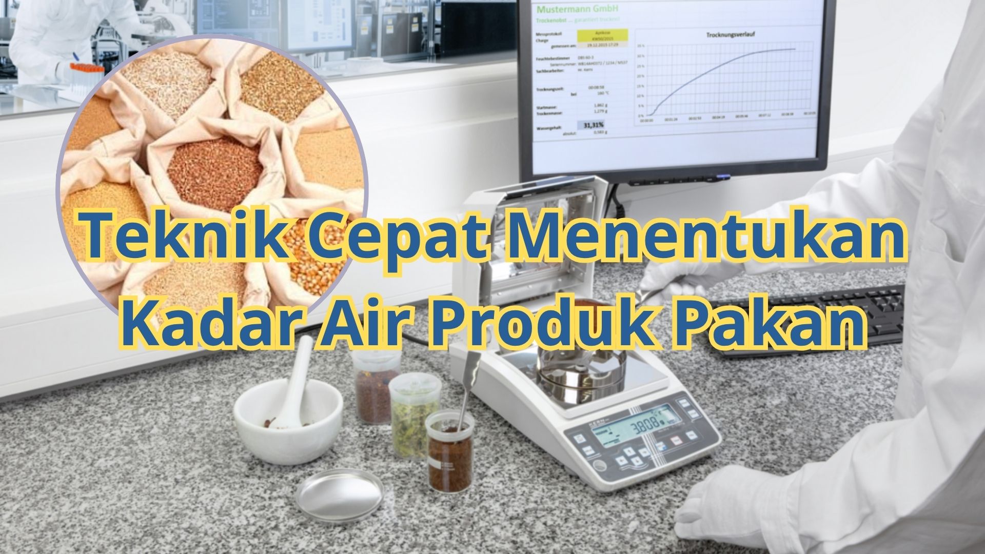 Teknik Cepat Penentuan Kadar Air pada Sampel Pakan